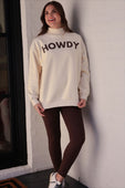 Howdy Mock Neck Pullover - Jess Lea Boutique