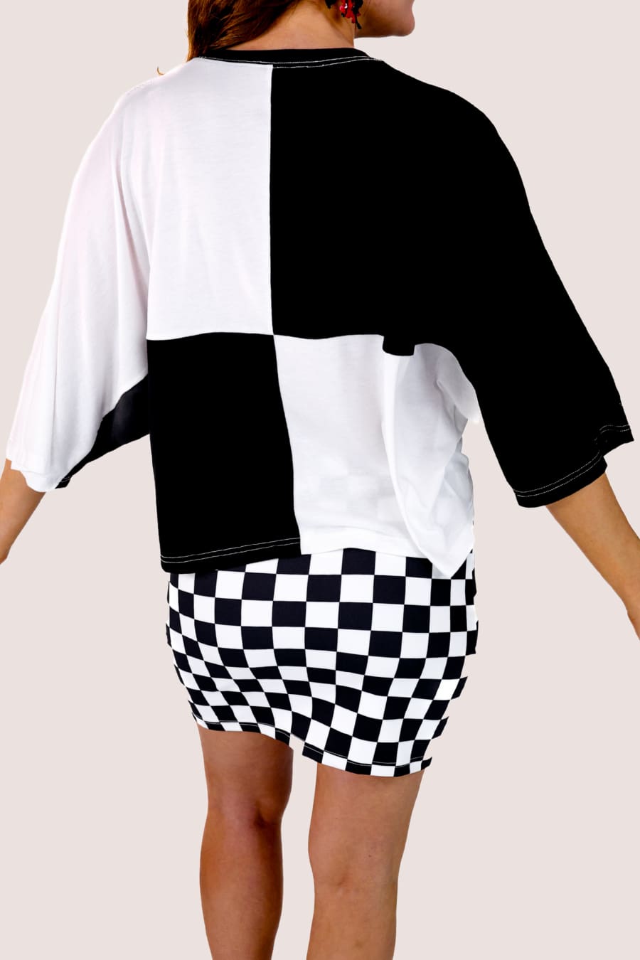 Huddle Up Color Block Top- Black - Jess Lea Boutique