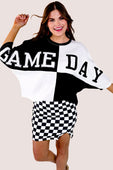 Huddle Up Color Block Top- Black - Jess Lea Boutique