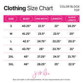 Huddle Up Color Block Top- Red - Jess Lea Boutique