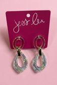Iridescent Link Earrings - Jess Lea Boutique