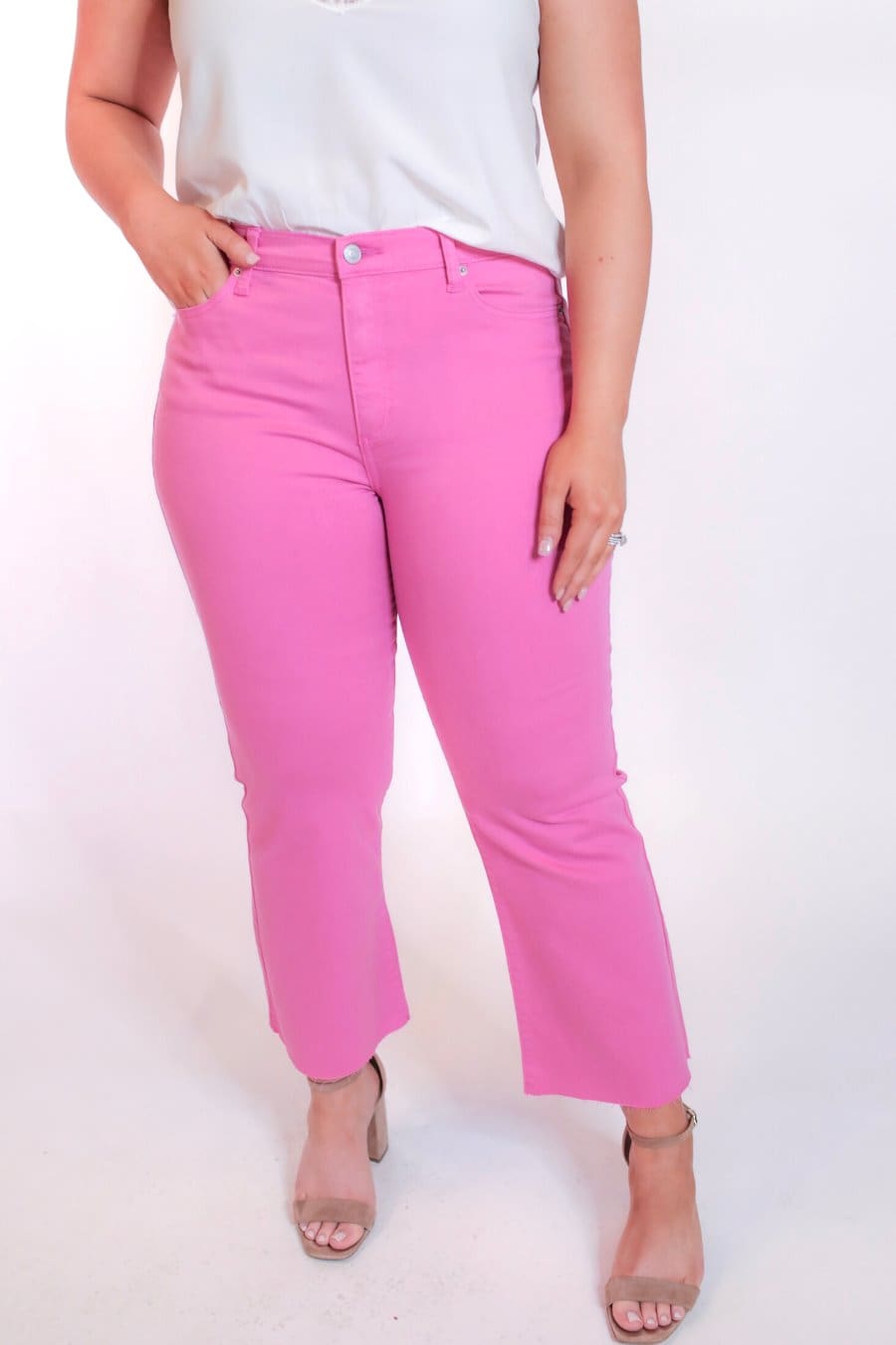 Jade Cropped Color Jeans
