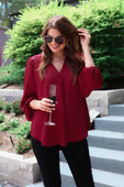 Jamie Balloon Sleeve Top - Jess Lea Boutique