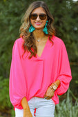 Jamie Balloon Sleeve Top - Jess Lea Boutique