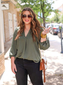 Jamie Balloon Sleeve Top - Jess Lea Boutique