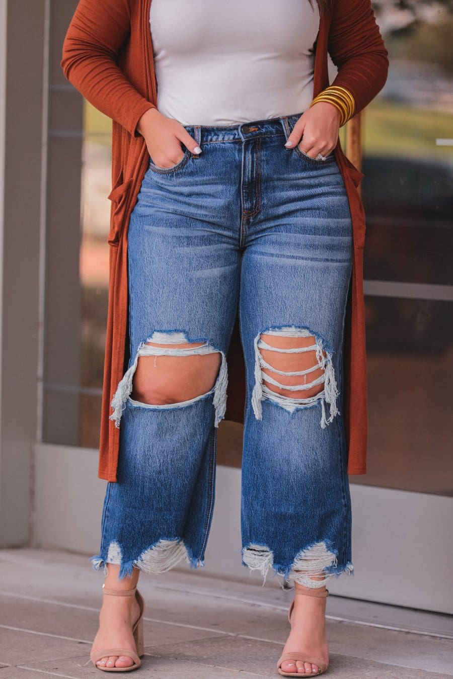 Jayce Dark Distressed Denim