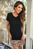 Jess Lea Basic Tee- Black - Jess Lea Boutique