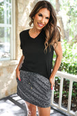 Jess Lea Basic Tee- Black - Jess Lea Boutique