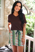 Jess Lea Basic Tee- Chocolate - Jess Lea Boutique