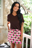 Jess Lea Basic Tee- Chocolate - Jess Lea Boutique