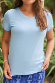 Jess Lea Basic Tee- Light Blue - Jess Lea Boutique