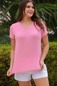 Jess Lea Basic Tee- Light Pink - Jess Lea Boutique