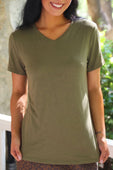 Jess Lea Basic Tee- Olive - Jess Lea Boutique