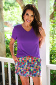 Jess Lea Basic Tee- Purple - Jess Lea Boutique