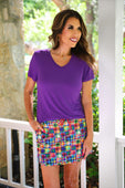 Jess Lea Basic Tee- Purple - Jess Lea Boutique