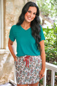 Jess Lea Basic Tee- Teal - Jess Lea Boutique