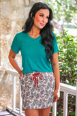 Jess Lea Basic Tee- Teal - Jess Lea Boutique