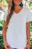 Jess Lea Basic Tee- White - Jess Lea Boutique