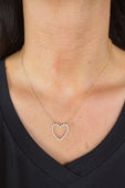 Jessica Signature Heart Pendant Necklace- Gold - Jess Lea Boutique