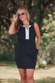 Everyday Zipper Dress, Solid Black - Jess Lea Boutique