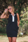 Everyday Zipper Dress, Solid Black - Jess Lea Boutique