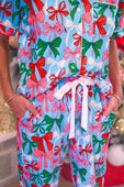 Jingle Bows Ruffle Pajama Set - Jess Lea Boutique