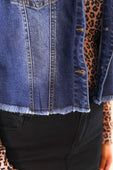 Jordan Ruffle Denim Vest- Dark Denim - Jess Lea Boutique