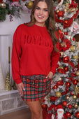 PREORDER- Joyful Velvet Patch Luxe Pullover - Jess Lea Boutique