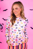 Kate Mesh Top- Boo Bows - Jess Lea Boutique