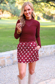 Kate Mesh Top- Burgundy - Jess Lea Boutique