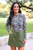 Kate Mesh Top- Gwen Floral - Jess Lea Boutique