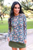 Kate Mesh Top- Gwen Floral - Jess Lea Boutique