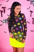 Kate Mesh Top- Pumpkin Pop - Jess Lea Boutique