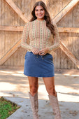 Kate Mesh Top- Western Charm - Jess Lea Boutique