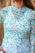 Kate Mesh Top- Western Paisley - Jess Lea Boutique