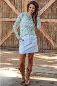 Kate Mesh Top- Western Paisley - Jess Lea Boutique