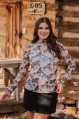Kate Mesh Top- Wild Horses - Jess Lea Boutique
