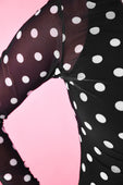 Keigan Mesh Top- After Dark Polka Dot - Jess Lea Boutique
