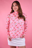 Keigan Mesh Top- Cherry Picnic - Jess Lea Boutique