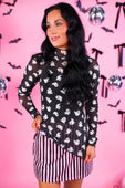 Keigan Mesh Top- Ghost - Jess Lea Boutique
