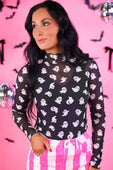 Keigan Mesh Top- Ghost - Jess Lea Boutique