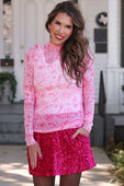 Keigan Mesh Top- Lover’s Daydream - Jess Lea Boutique