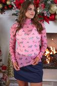 Keigan Mesh Top- Pink Pawliday - Jess Lea Boutique