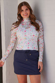 Kylie Lace Top- Spring Happy Blooms - Jess Lea Boutique
