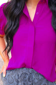 Lainey Tie Sleeve Top- Fuschia - Jess Lea Boutique
