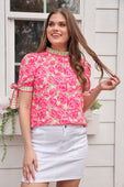 Lana Top- Sweet Roses - Jess Lea Boutique