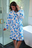 Legacy Lounge Robe- Blue Blossom - Jess Lea Boutique