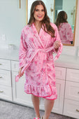 Legacy Lounge Robe- Blushing Blooms - Jess Lea Boutique