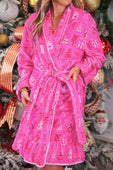 Legacy Lounge Robe- Pretty Pink Christmas - Jess Lea Boutique
