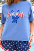 Liberty Bow Flags Luxe Top - Jess Lea Boutique